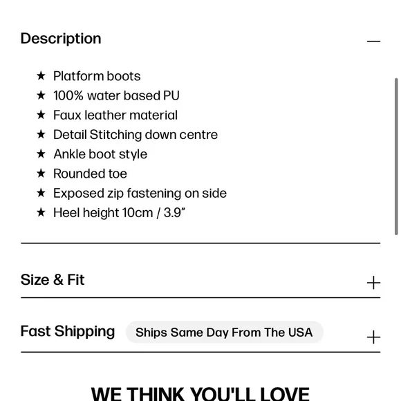 Princess Polly Black Ankle Boots - Picture 5 of 8